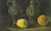 Vincent Van Gogh Still life with two jugs and pumpkins oil on canvas